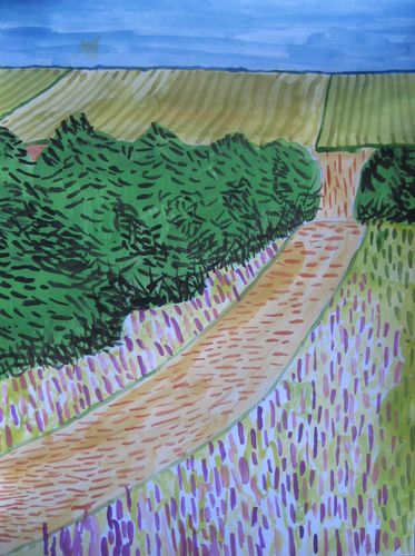 Art Studio PALETTE. Tony Cai Picture.  Watercolour Landscape Nature 