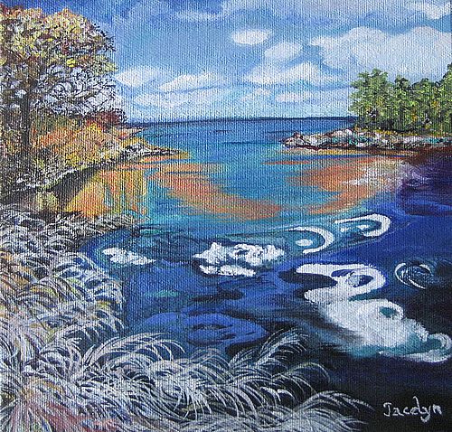 Art Studio PALETTE. Jacelyn Leo Picture. Canvas Acrylic   Nature