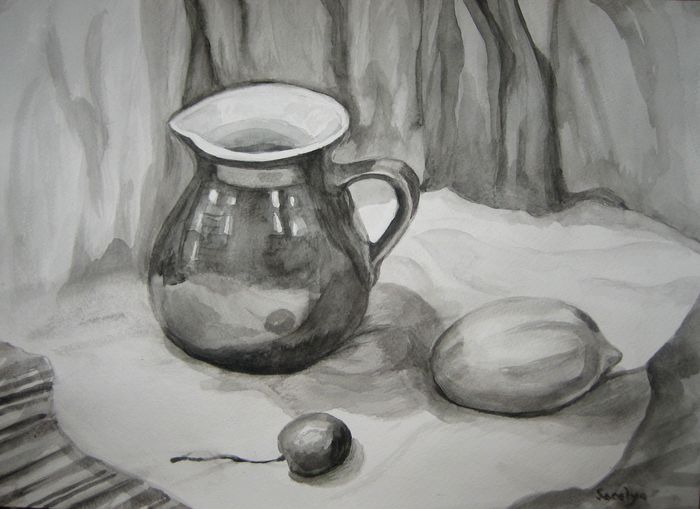 Art Studio PALETTE. Jacelyn Leo Picture. Fine Art Paper Watercolour   