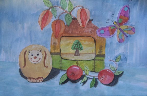 Art Studio PALETTE. Katya Silina Picture.  Watercolour   