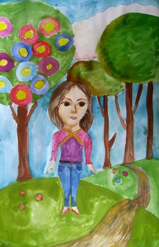 Art Studio PALETTE. Katya Silina Picture.  Watercolour   