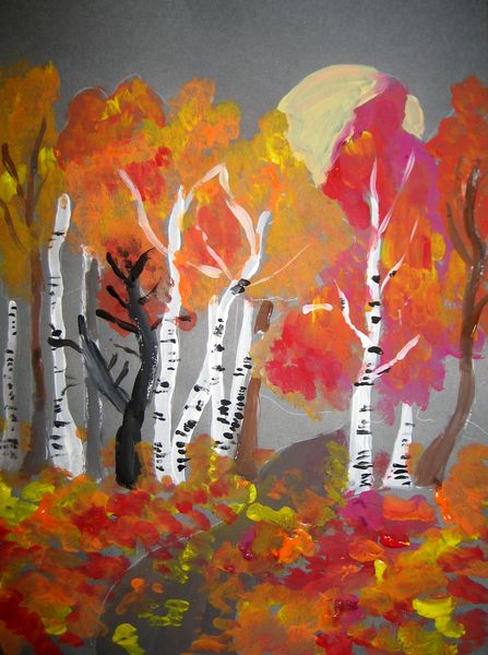 Art Studio PALETTE. Katya Silina Picture.  Tempera   