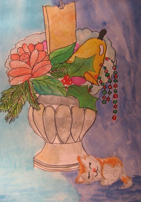 Art Studio PALETTE. Katya Silina Picture.   Holidays Christmas 