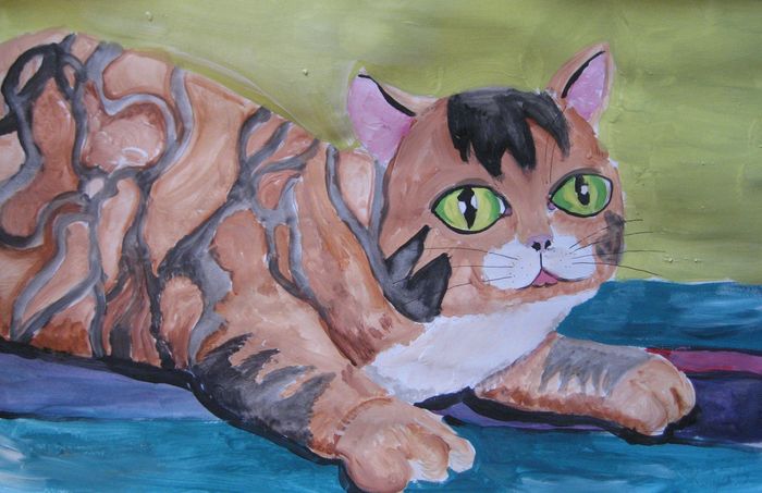 Art Studio PALETTE. Katya Silina Picture.   Animals Cats 