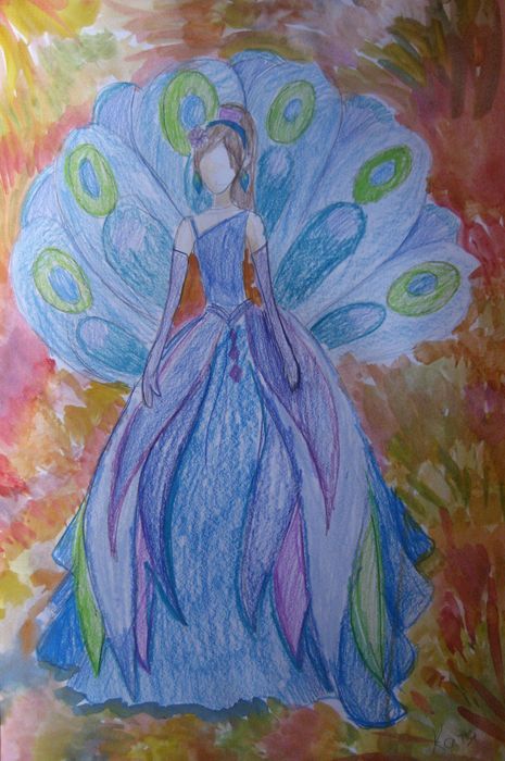 Art Studio PALETTE. Katya Silina Picture.  Mixed Media Design Clothes 