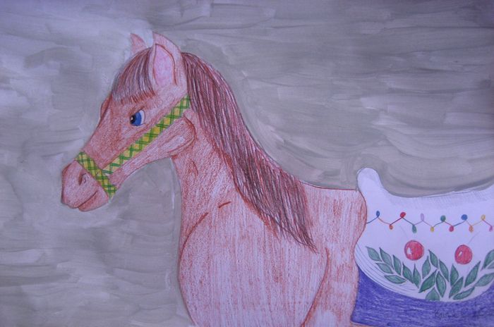 Art Studio PALETTE. Katya Silina Picture.  Coloured Pencil Animals Mix 