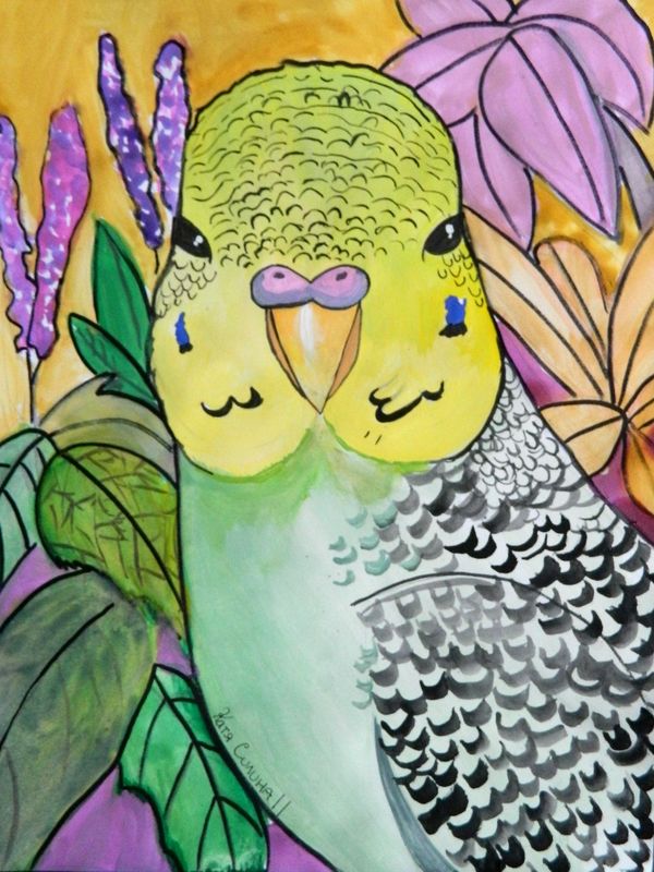 Art Studio PALETTE. Katya Silina Picture.   Animals Birds 