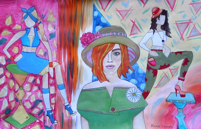 Art Studio PALETTE. Katya Silina Picture.   Design Clothes 