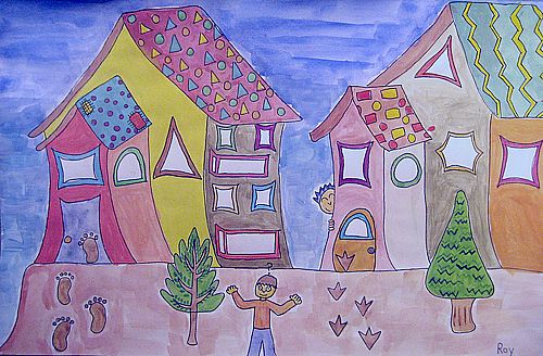 Art Studio PALETTE. Roy Kuo Picture.  Watercolour, Ink Landscape Cityscape  