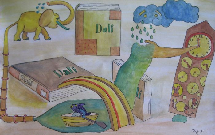 Art Studio PALETTE. Roy Kuo Picture.   Inspired by Dali 