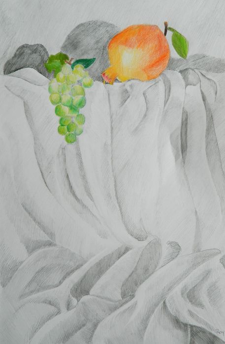 Art Studio PALETTE. Roy Kuo Picture.  Coloured Pencil Still Life Still Life 