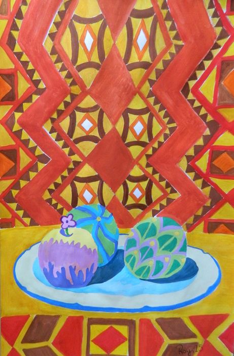 Art Studio PALETTE. Roy Kuo Picture.  Tempera Still Life Still Life 