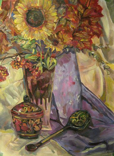 Art Studio PALETTE. Ksenia Kogevnikova Picture.  Tempera   
