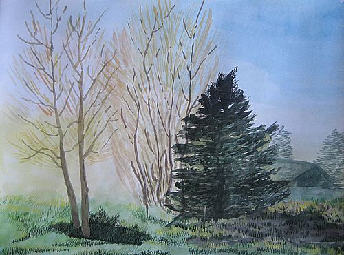 Art Studio PALETTE. Sarah Ziolkiewicz Picture.  Watercolour   