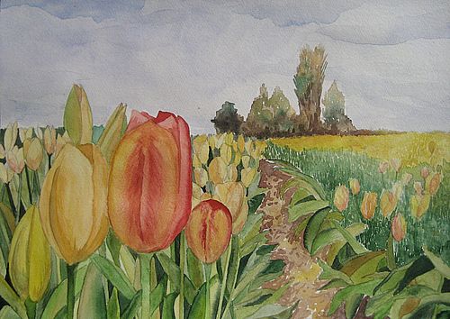 Art Studio PALETTE. Sarah Ziolkiewicz Picture. Fine Art Paper Watercolour   