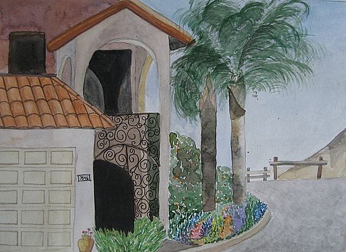 Art Studio PALETTE. Sarah Ziolkiewicz Picture. Fine Art Paper Watercolour   