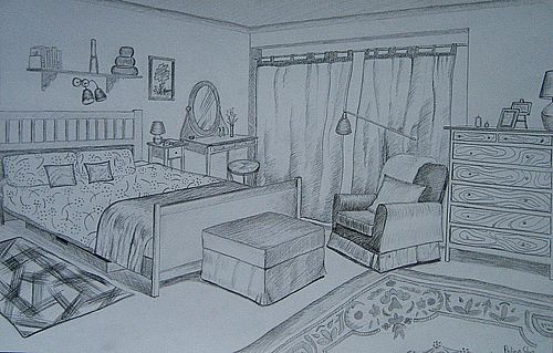 Art Studio PALETTE. Polina Shapiro Picture. Fine Art Paper Pencil Design Interior 