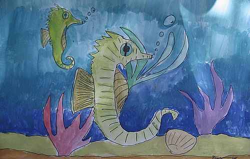 Art Studio PALETTE. Erin Kroi Picture. Fine Art Paper Watercolour, Ink    