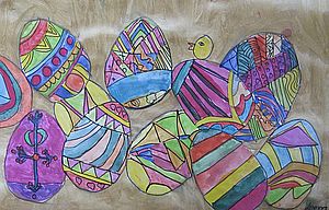 Art Studio PALETTE. Leena  Ballard Picture.   Holidays Easter 