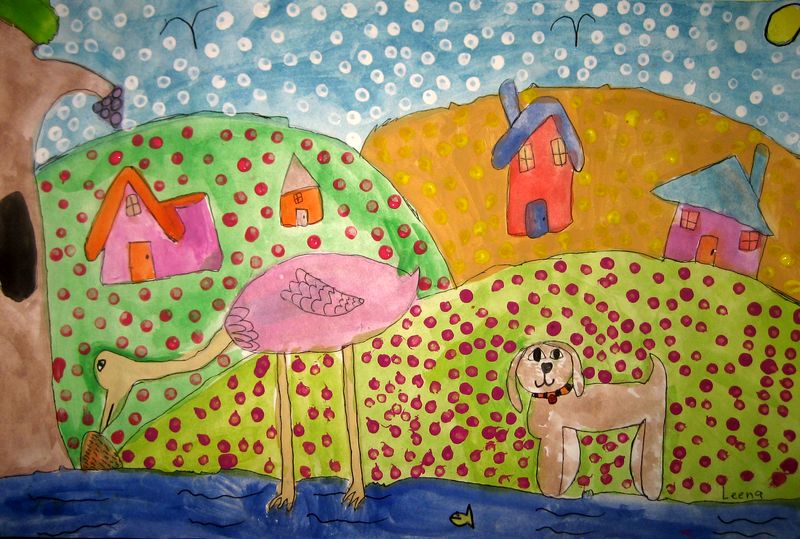 Art Studio PALETTE. Leena  Ballard Picture.   Animals Mix 