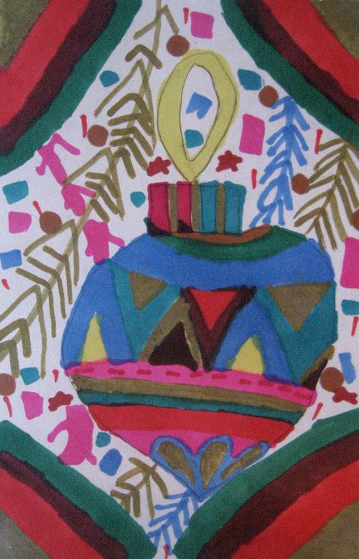 Art Studio PALETTE. Leena  Ballard Picture. Greeting Card  Holidays Christmas 