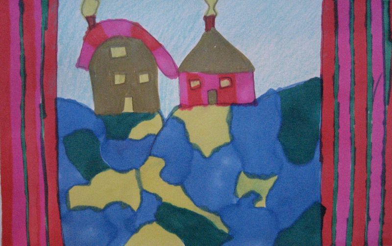 Art Studio PALETTE. Leena  Ballard Picture. Greeting Card  Holidays Christmas 