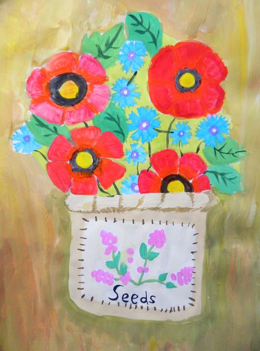 Art Studio PALETTE. Leena  Ballard Picture.  Tempera Still Life Still Life 