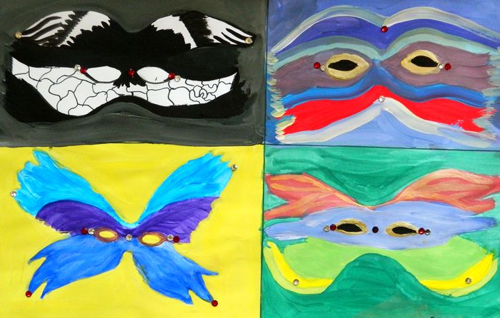 Art Studio PALETTE. Leena  Ballard Picture.   Fantasy Mask 