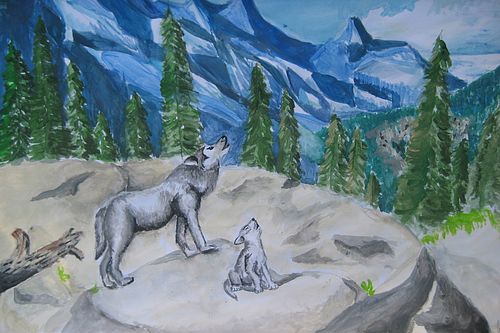 Art Studio PALETTE. Julia Handra Picture.  Tempera   