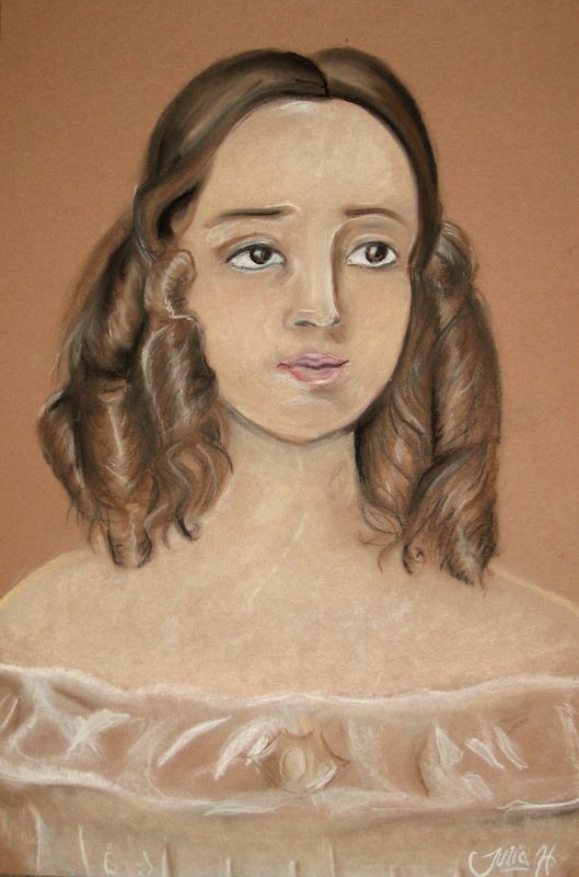 Art Studio PALETTE. Julia Handra Picture.  Pastel People People 