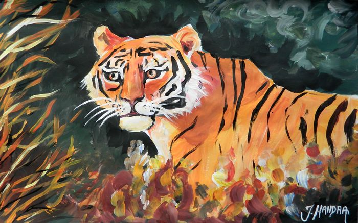 Art Studio PALETTE. Julia Handra Picture.  Tempera Animals Mix Рыжий Красавец