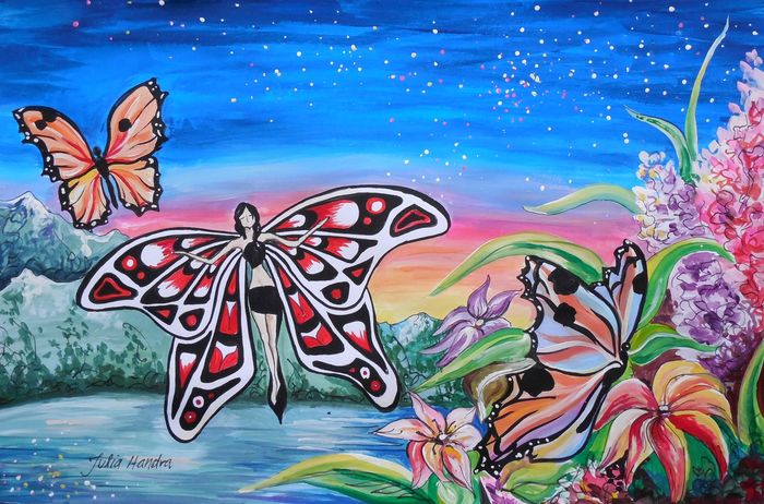 Art Studio PALETTE. Julia Handra Picture.   Inspired by Indian Art Indian Spirit