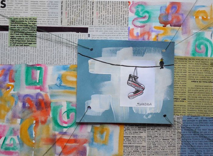 Art Studio PALETTE. Julia Handra Picture.  Mixed Media Fantasy Abstract 