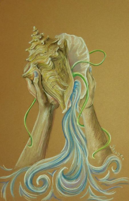 Art Studio PALETTE. Julia Handra Picture.  Pastel Fantasy Imagenation 