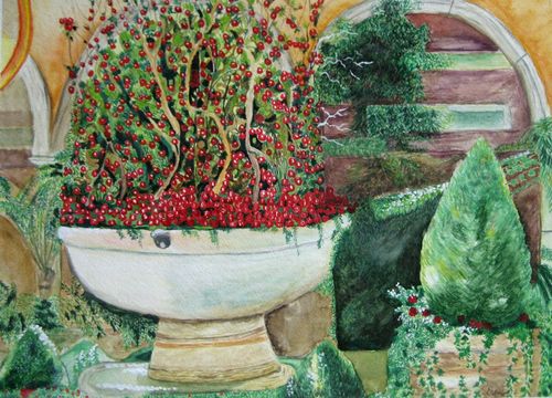 Art Studio PALETTE. Debra Sathanielle Picture.   Plants Garden 