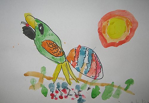 Art Studio PALETTE. Alyssa Lukose Picture.   Animals Birds 