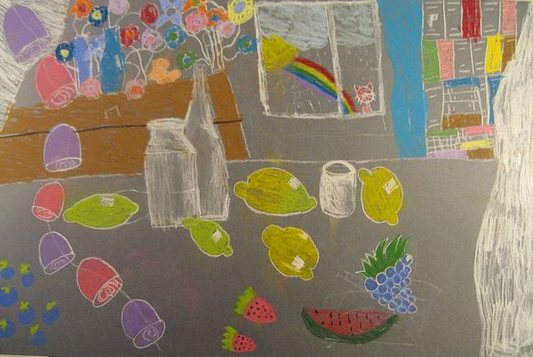 Art Studio PALETTE. Alyssa Lukose Picture. Fine Art Paper Pastel Still Life Still Life 
