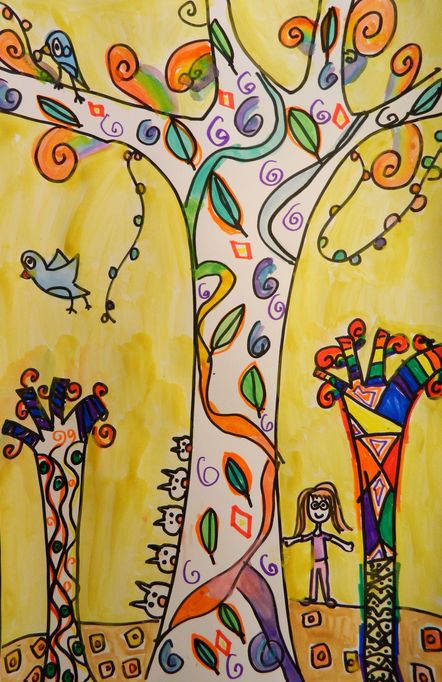 Art Studio PALETTE. Alyssa Lukose Picture.   Fantasy Trees 