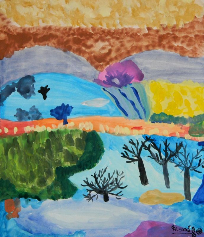 Art Studio PALETTE. Alyssa Lukose Picture.   Landscape Nature 