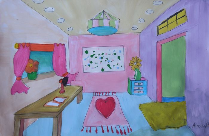 Art Studio PALETTE. Alyssa Lukose Picture.  Marker, Tempera Design Interior 