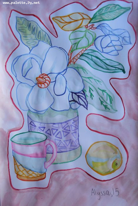 Art Studio PALETTE. Alyssa Lukose Picture.  Watercolour Still Life Still Life 