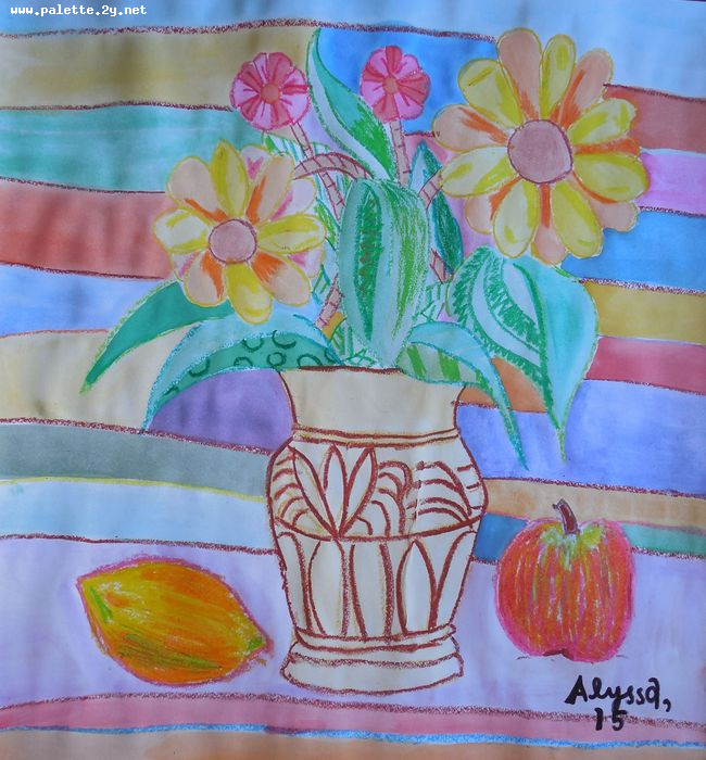 Art Studio PALETTE. Alyssa Lukose Picture.  Mixed Media Still Life Still Life 
