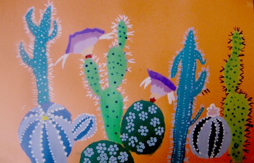 Art Studio PALETTE. Westleigh Siu Picture. Cardboard Acrylic   