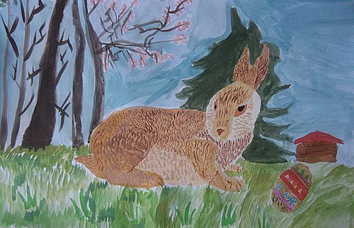 Art Studio PALETTE. Westleigh Siu Picture. Fine Art Paper Tempera   