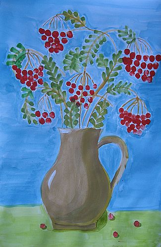 Art Studio PALETTE. Alisa Shapiro Picture. Fine Art Paper Tempera   