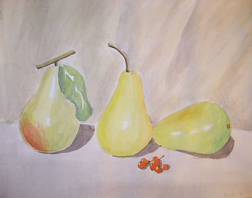 Art Studio PALETTE. Alisa Shapiro Picture.  Watercolour   