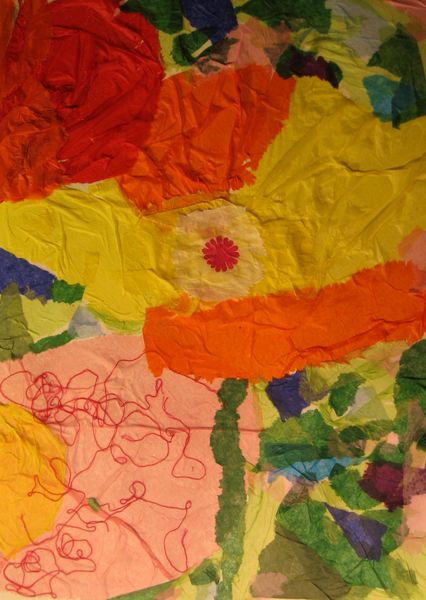 Art Studio PALETTE. Alisa Shapiro Picture.  Applique Plants Flowers 