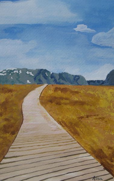 Art Studio PALETTE. Alisa Shapiro Picture.  Acrylic   