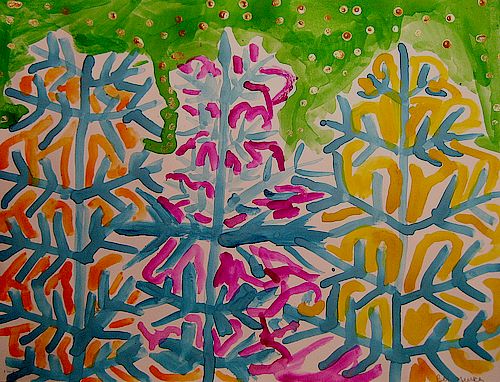 Art Studio PALETTE. Veronika Glyshakova Picture. Fine Art Paper Tempera Holidays Christmas 