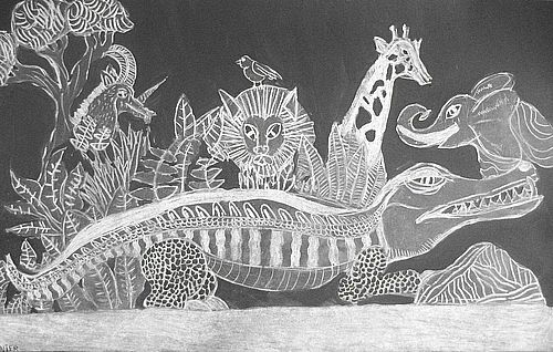 Art Studio PALETTE. Rainier Satharielle Picture.   Animals Mix 